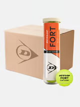 Carton 18 Tubes Dunlop Fort Clay court