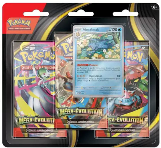 Pokémon - X1 Tripack Modèle Aléatoire Mega Evolution ME01 - FR