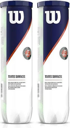 Wilson All-court Roland Garros BI-pack (2*4 balles)